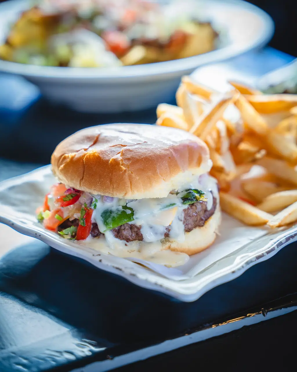 Burger and Taco Combo with fries